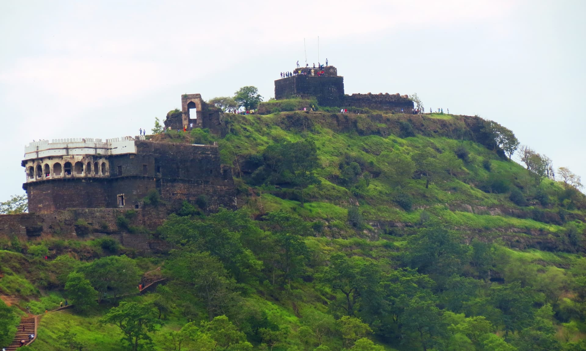 Monsoon view of Daulatabad fort