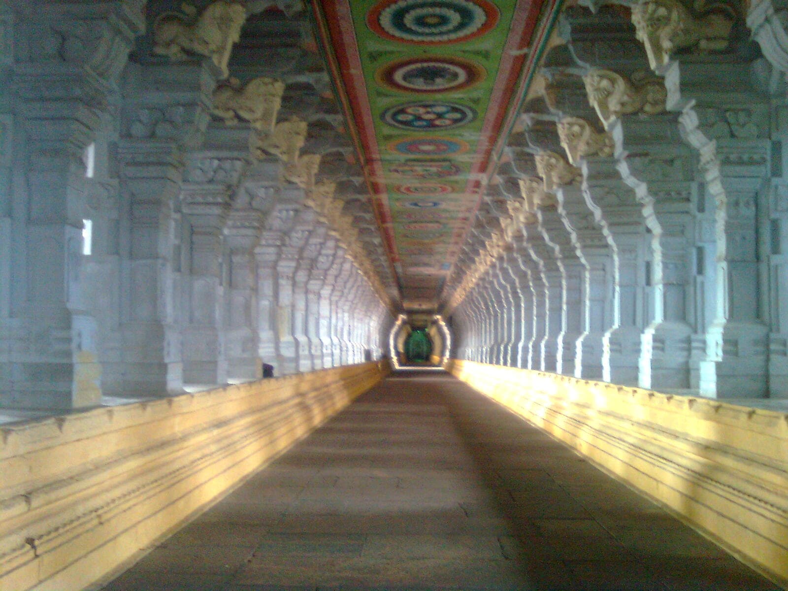 Intricate temple carvings at Rameswaram
