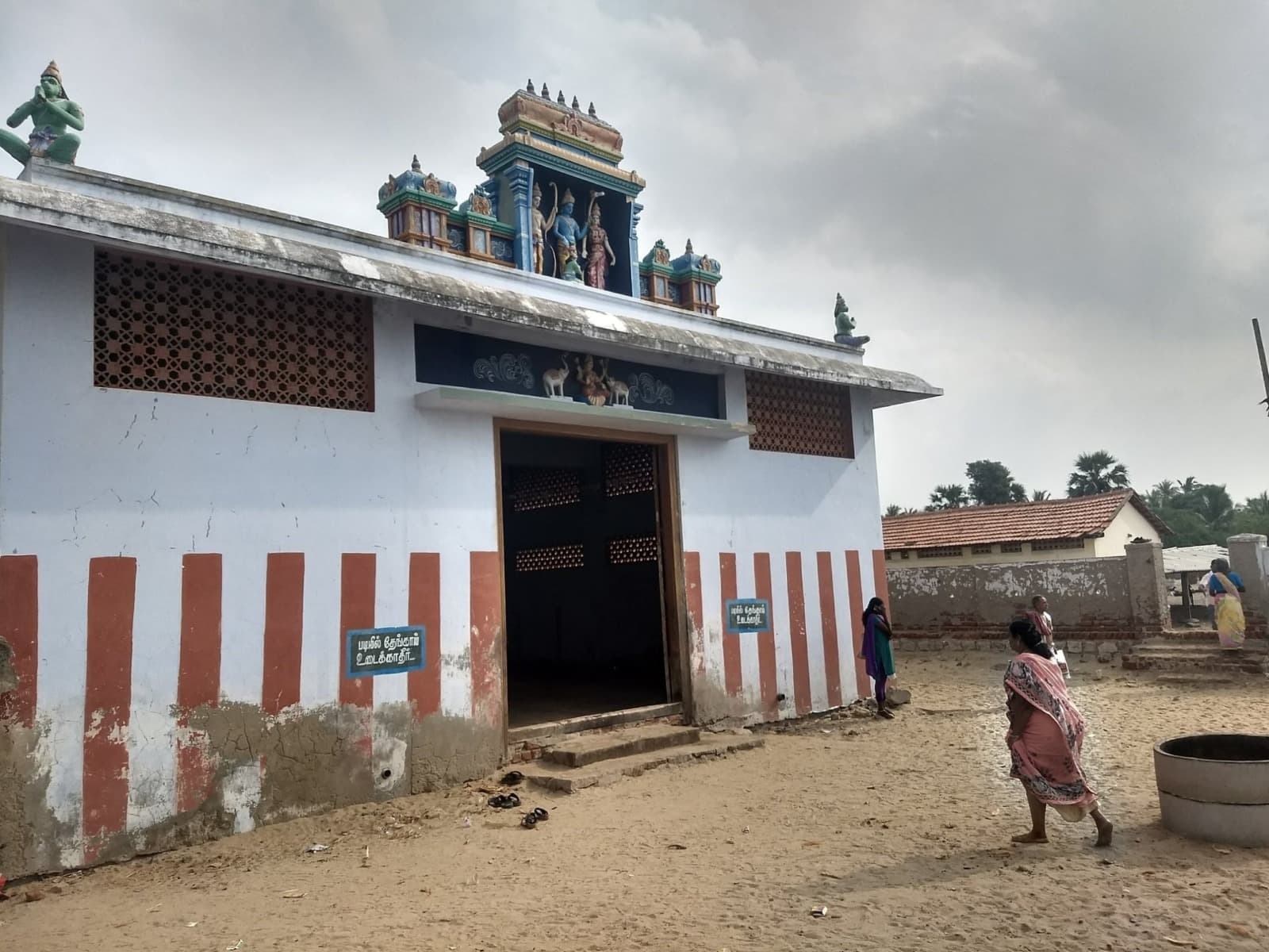 Peaceful Sethukarai Hanuman Temple landscape