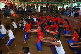 Kalari student learning ancient combat techniques