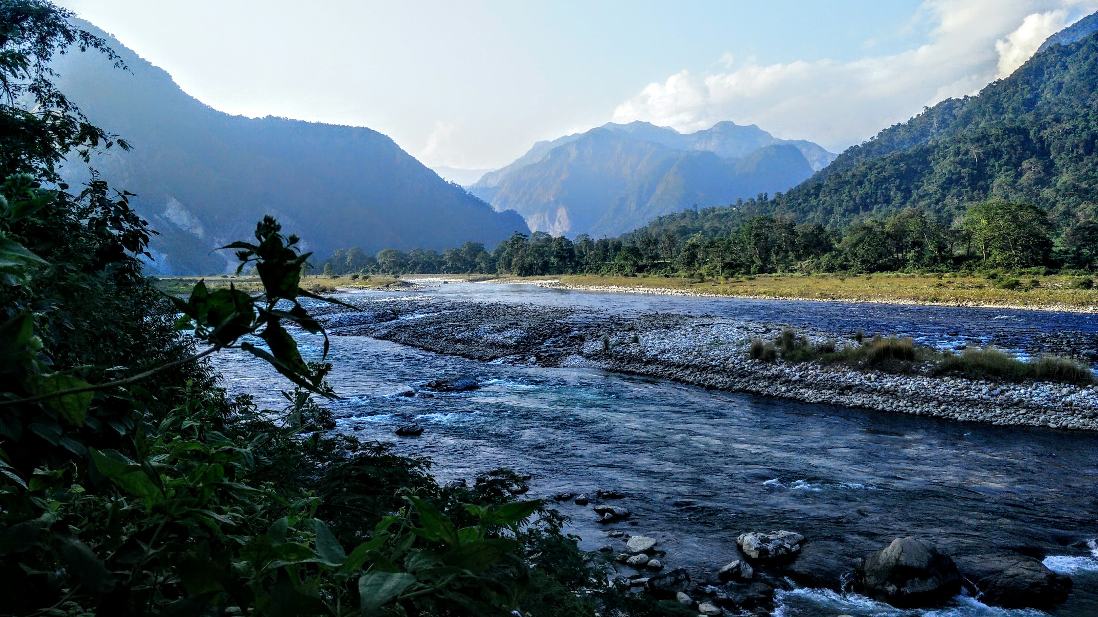 View of Jaldhaka River Valley