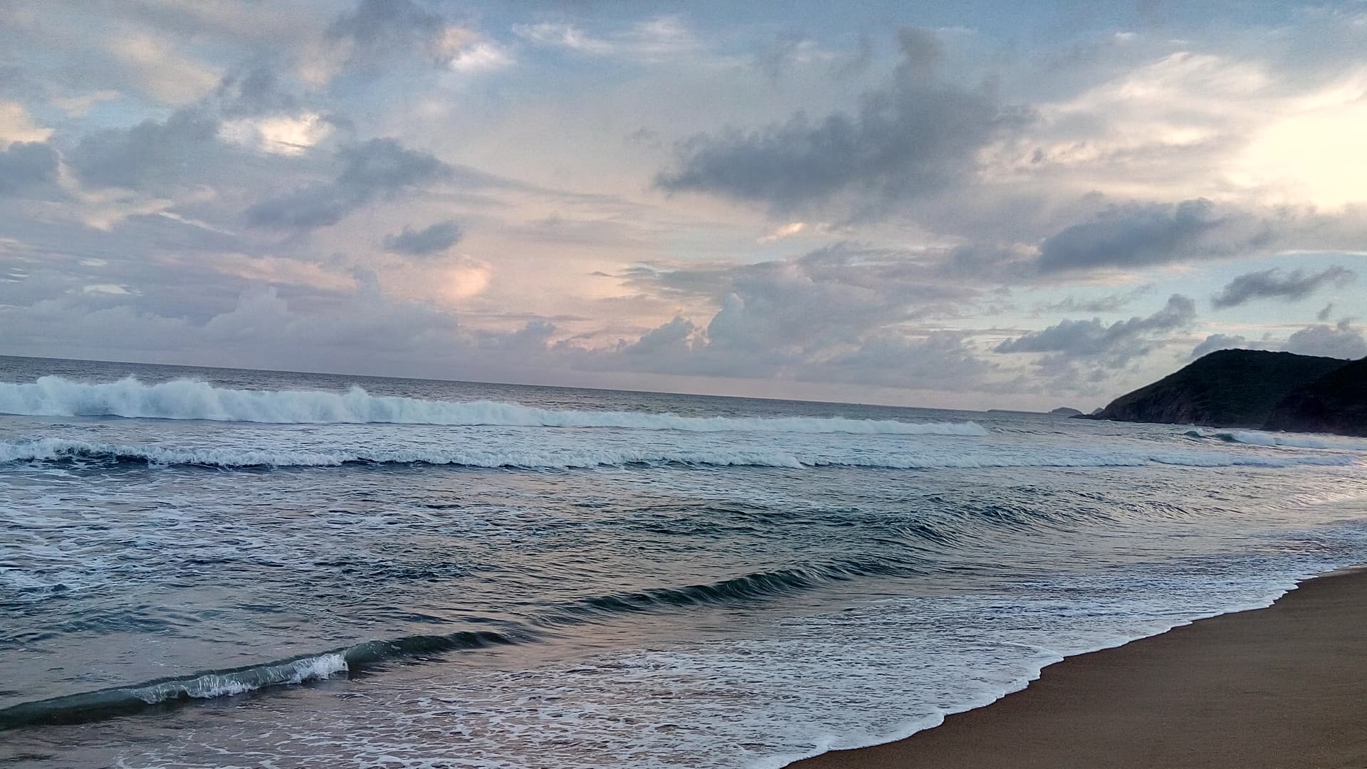 Evening view of Yarada Beach