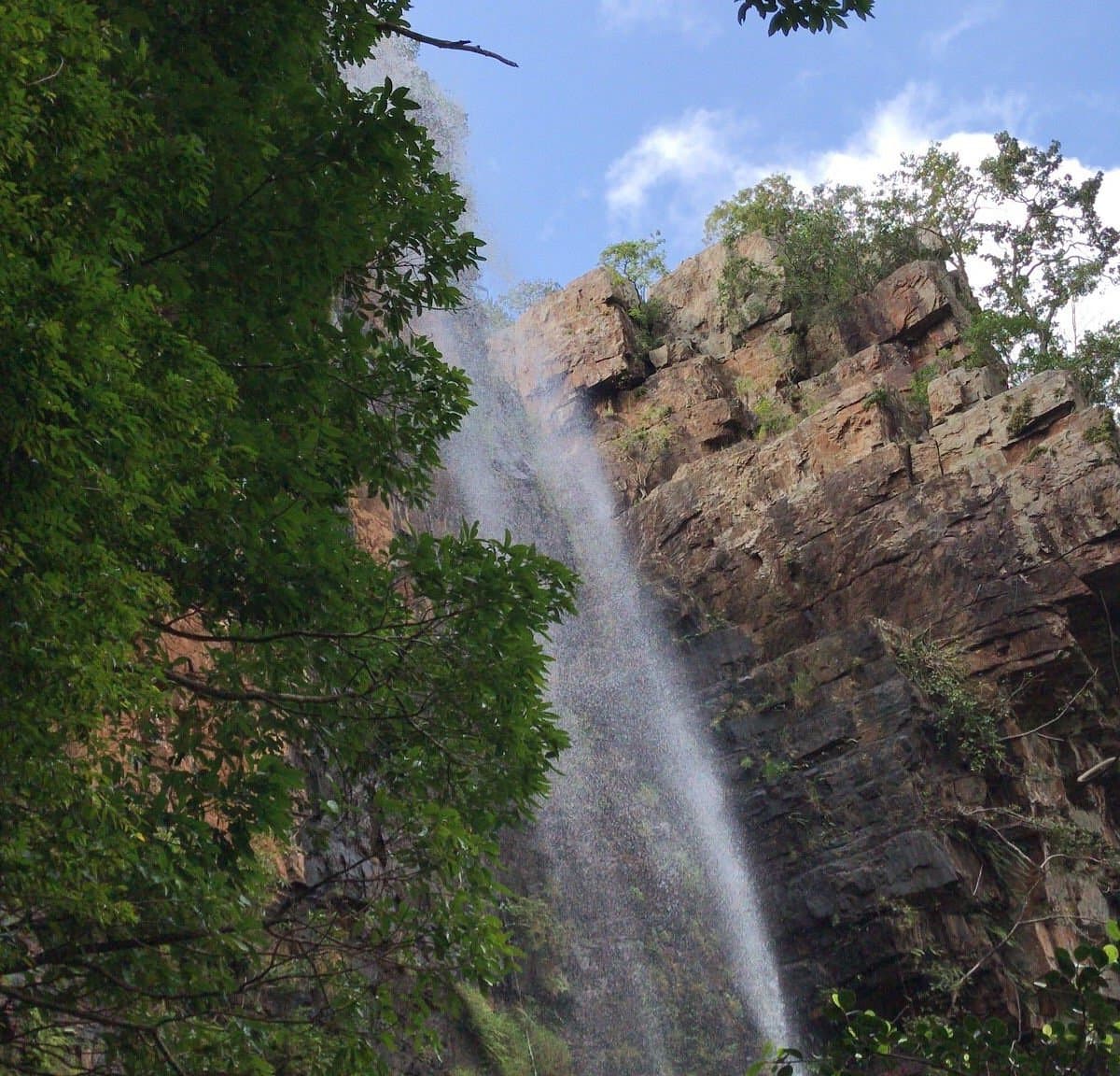 View of Talakona Waterfalls