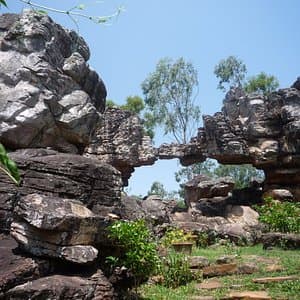 Rock formations at Japali Theertham