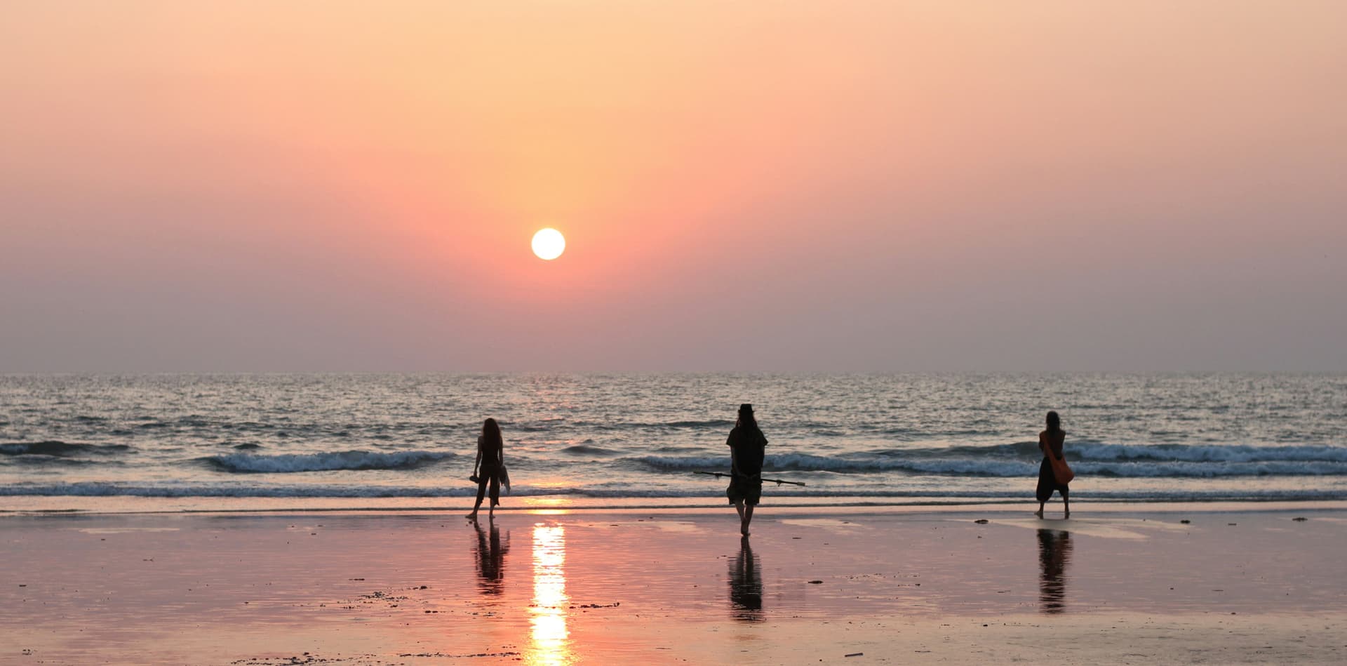 Shoreline of Calangute Beach,