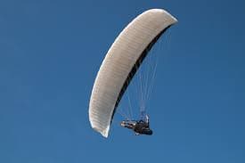 Aerial paragliding view at Nandi Hills