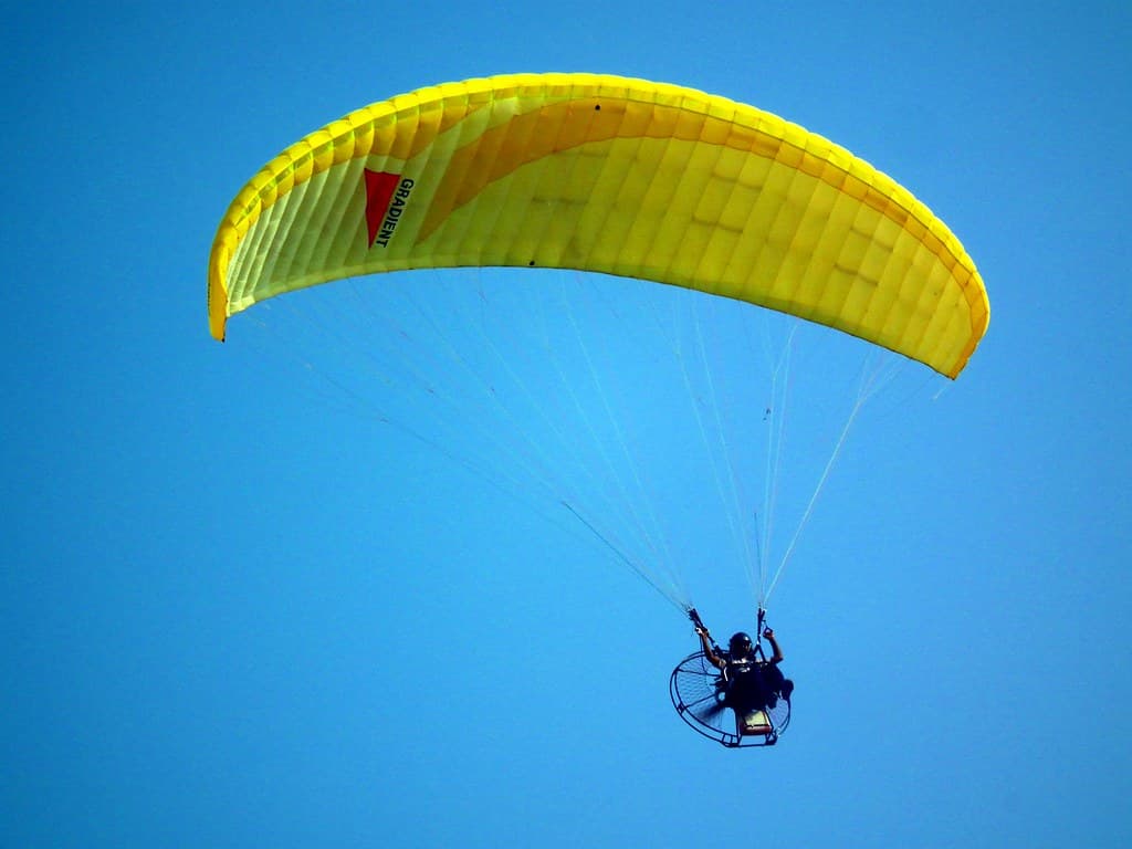 Thrilling paragliding experience in Nandi Hills