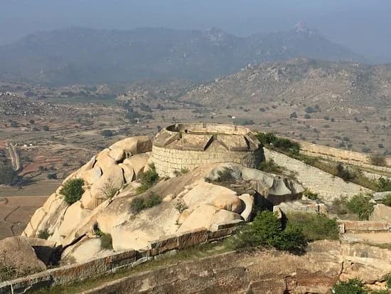 Gudibande Fort perched on rocky terrain