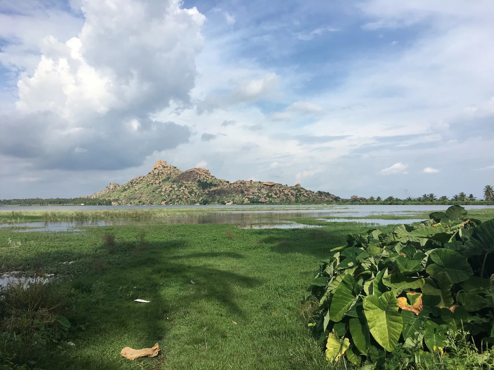 Lake surrounding Kunti Betta