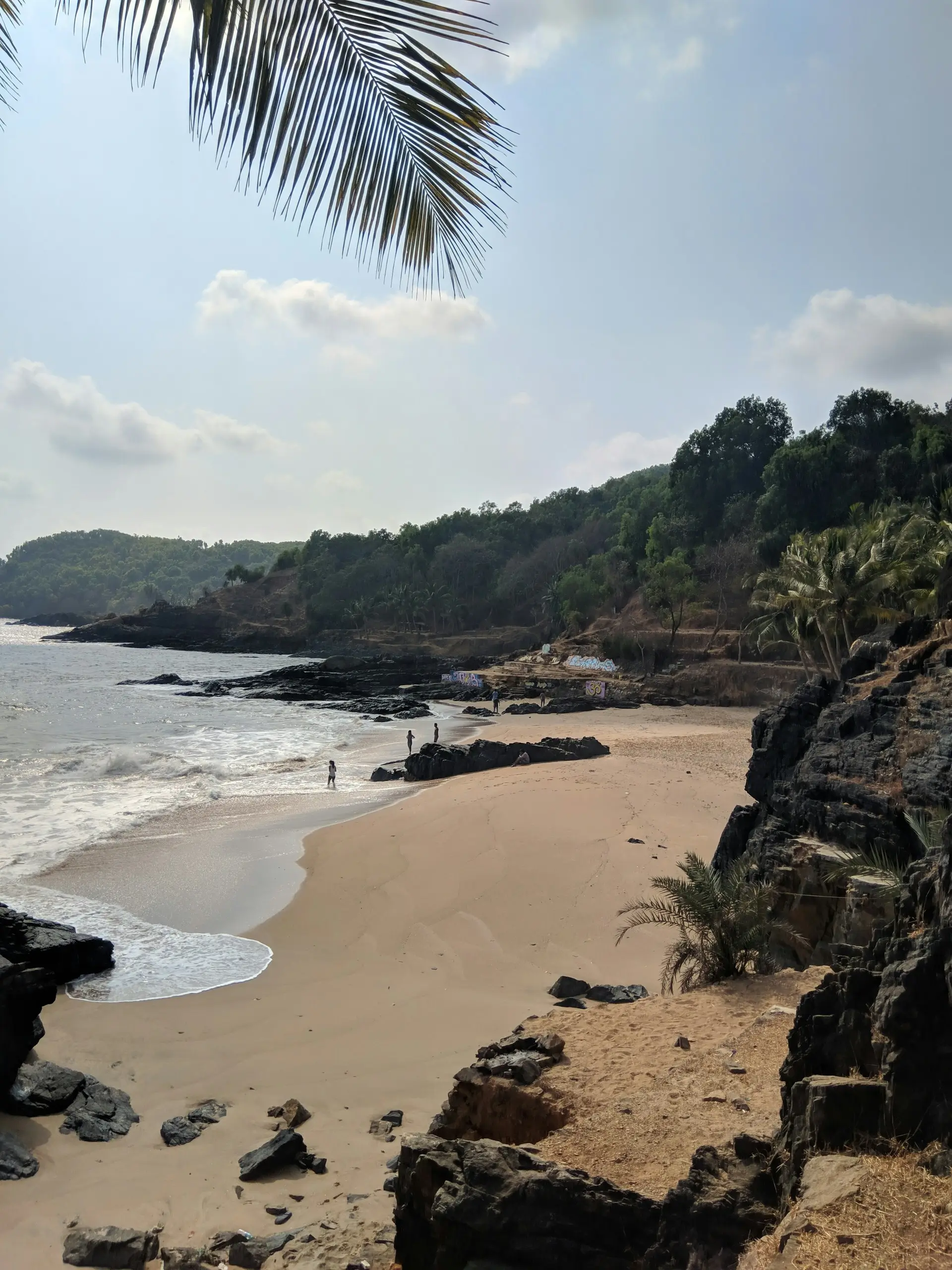trekking route of gokarna beach trek